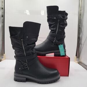 Maurices Blaire Black Mid-Calf Boots - Wmn Size 8 Wide (276)